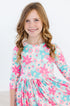 petal-perfection-3-4-sleeve-pocket-twirl-dress Mila &  Rose - Sophia's Style-Petal Perfection 3/4 Sleeve Pocket Twirl Dress-6-12M--1